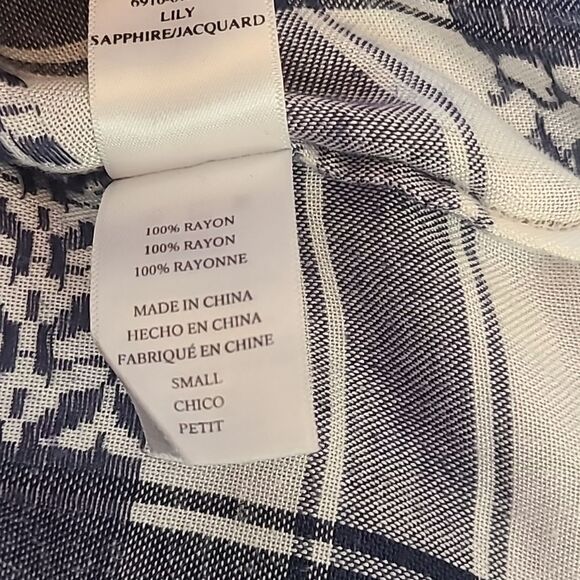 Rails x Anthropologie LILY YARN-DYED Jacquard Blue & White Plaid Top Size S - Picture 12 of 15